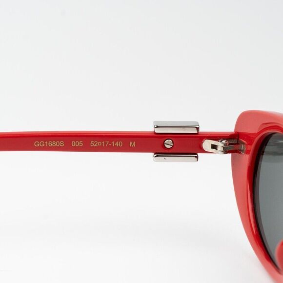 Gucci Women Sunglasses Red Grey Cat Eye GG1680S 005 BRAND NEW main image 5